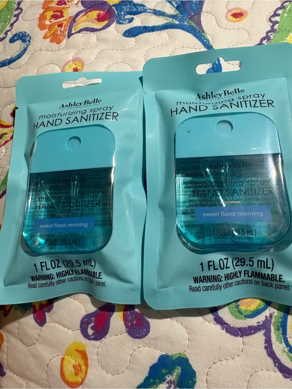 Moisturizing Spray Hand Sanitizer - Blue (Sweet Floral Morning)